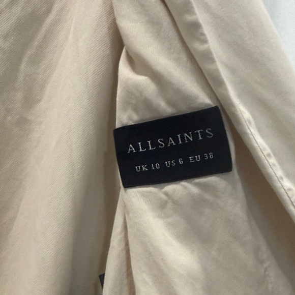 All Saints Cream Women's Blazer - Picture 2 of 5